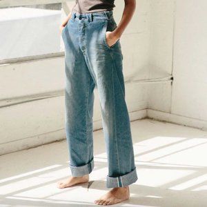Imogene + Willie Kate Eames High Rise Trouser-Leg Chino Size 30